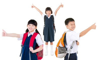 Fototapeta premium Asian primary school students