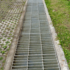 Obraz premium Metal drain cover