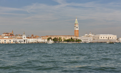 Venice cityscape, view fron lagoon. Italy.