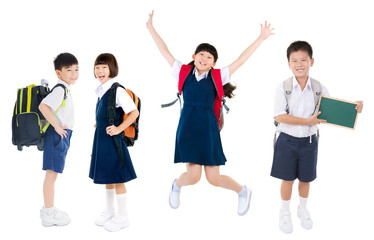 Asian school kids