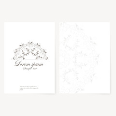  template for folder, business card and invitation 