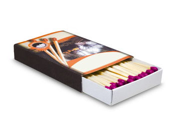 Matches isolated on white background