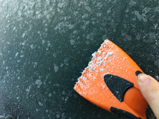 Scraping Car Windshield