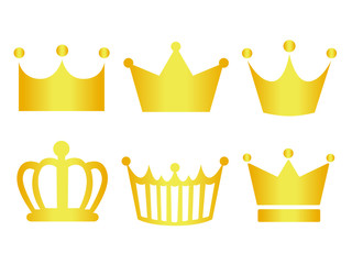 王冠アイコンセット