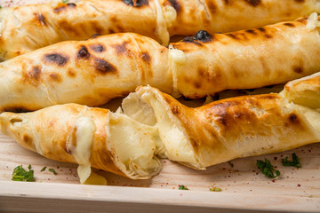 suluguni cheese on the grill