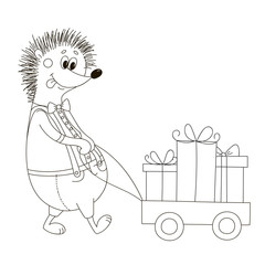Merry hedgehog.