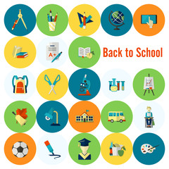 Fototapeta premium School and Education Icons