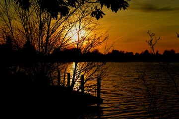 Naklejka premium Coucher de soleil