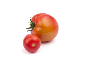 Tomatoes isolated on white background. Clipping path included in JPEG.