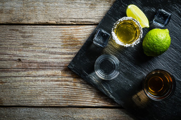 Selection of alcoholic drinks