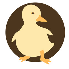 duckling vector illustration style Flat