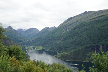 Fototapeta na wymiar Geiranger fjord, Norway