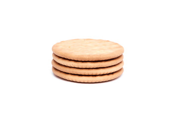 вкусное круглое печенье на белом фоне \ delicious round cookies isolated