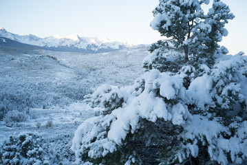 winter mountain range colorado