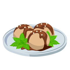 ice cream in a glass