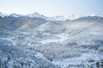 winter mountain range colorado
