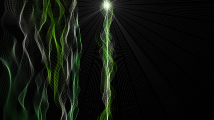 Futuristic eco wave background design with lights