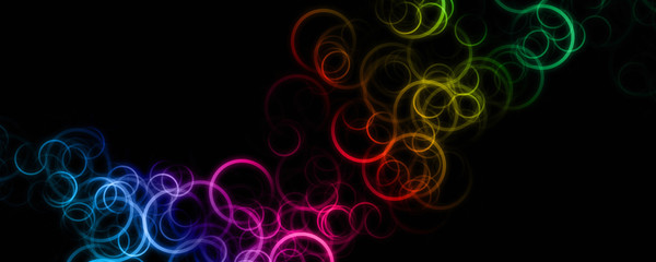 Fantastic elegant circle panorama background design illustration