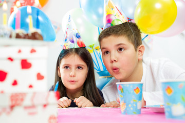 Children happy birthday party
