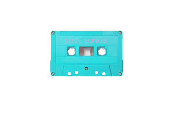 vintage audio cassette tape ,love songs