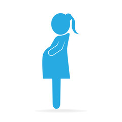 Obraz premium Pregnant woman icon