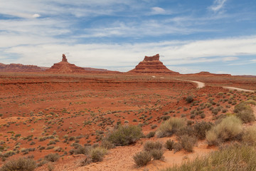 Scenic Landscape of the Valley of the Gods Utah