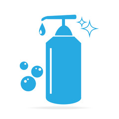 Household cleaning bottle icon