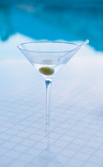 Martini on Pool Bar