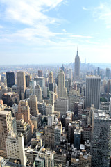 Fototapeta na wymiar new-york vue du ciel