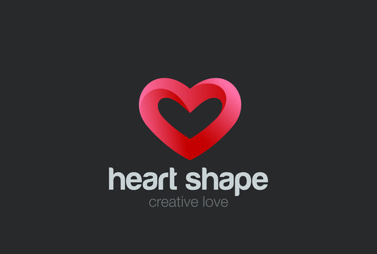 Heart Logo design vector. Valentine day love symbol. Cardiology