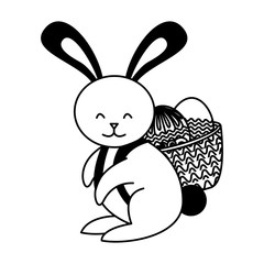 cute rabbit isolated icon vector illustration design