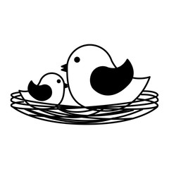 cute bird isolated icon vector illustration design