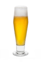 Classic Pilsner Beer with Condensation, with Foam Head #1