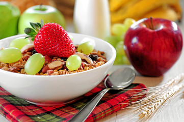 Granola cereal bowl