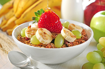 Granola cereal bowl