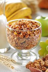 Granola cereal bowl