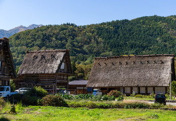 Fototapeta na wymiar Japanese Shirakawago old village