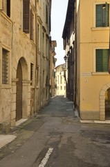 Narrow street in Verona, Italy