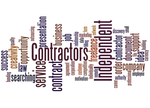 Independent Contractors, Word Cloud Concept 3