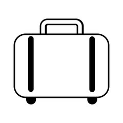 suitcase travel isolated icon vector illustration design
