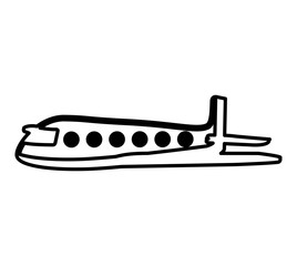 airplane flying isolated icon vector illustration design