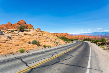 Desert valley road.
