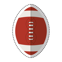 american football isolated icon vector illustration design