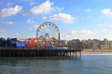 Obraz premium Santa Monica Pier Fun Park - USA