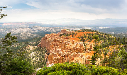 Obraz premium Bryce Canyon landscape from the top of mountain