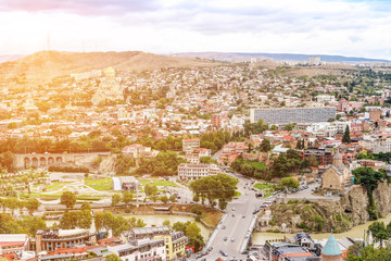 Obraz premium Panoramic view of Tbilisi, Georgia