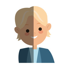 man cartoon icon over white background. colorful design. vector illustration