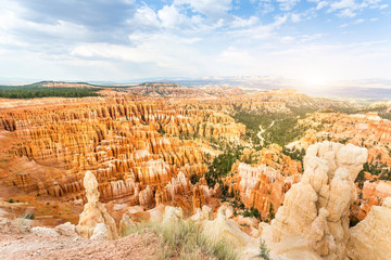 Panoramic top view on Bryce Canyon National Park