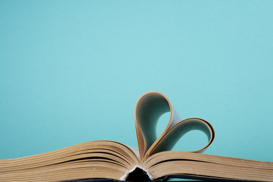 heart from book page