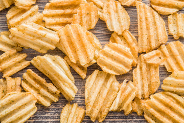 Crisps with tomato flavor.